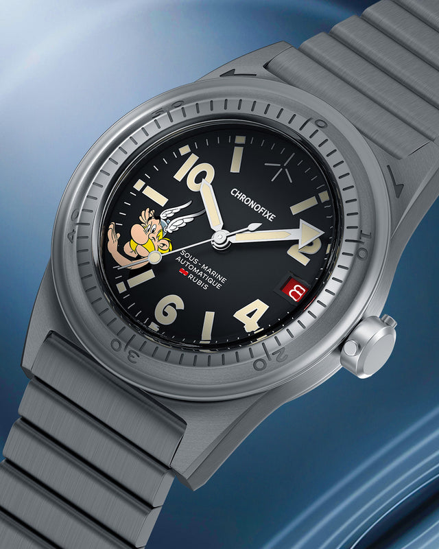 Chronofixe Cofrefor Astérix in Switzerland Limited Edition automatic watch by Seconde/Seconde/