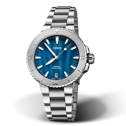 Oris Aquis Date MOP Aegean Blue 36.5mm