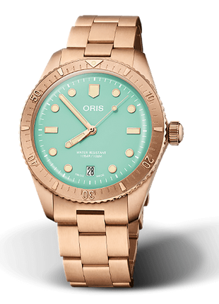 Oris Divers Sixty-Five Cotton Candy Bronze Green 38mm