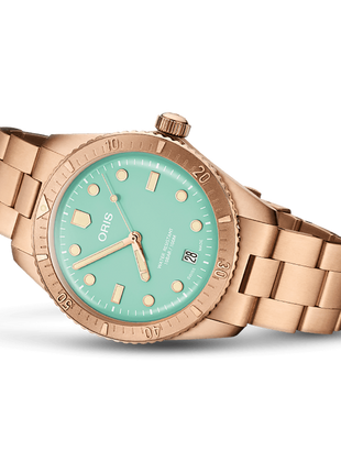 Oris Divers Sixty-Five Cotton Candy Bronze Green 38mm
