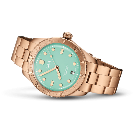 Oris Divers Sixty-Five Cotton Candy Bronze Green 38mm