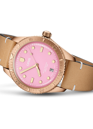 Oris Divers Sixty-Five Cotton Candy Bronze Pink 38mm
