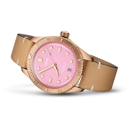 Oris Divers Sixty-Five Cotton Candy Bronze Pink 38mm