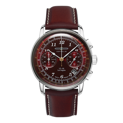 Zeppelin LZ126 Los Angeles Chronograph Burgundy