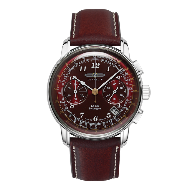 Zeppelin LZ126 Los Angeles Chronograph Burgundy