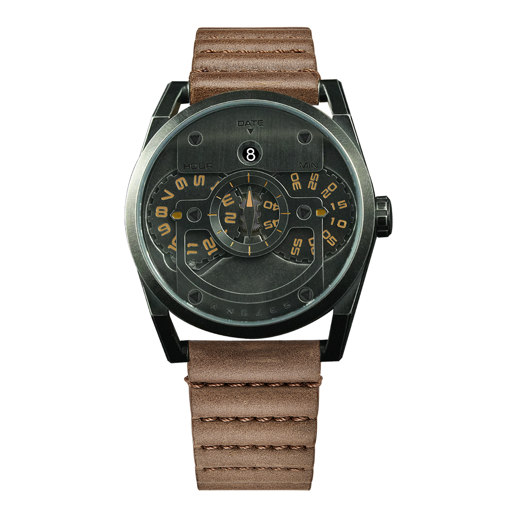 Discjocket Watch Angles Disc One - Jumping Hour Automatic Watch | Red Army Watches SG