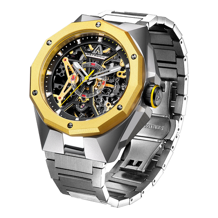 Astronic Watches Apache Skeleton Yellow