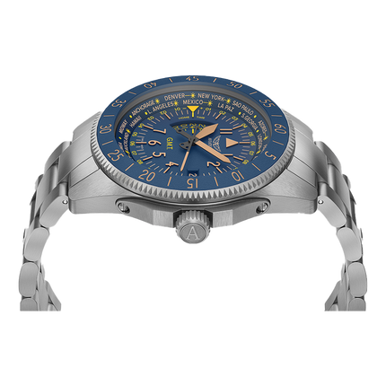 Aviator Airacobra GMT Blue SS Bracelet