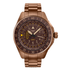 Aviator Airacobra GMT Brown Bronze PVD Bracelet
