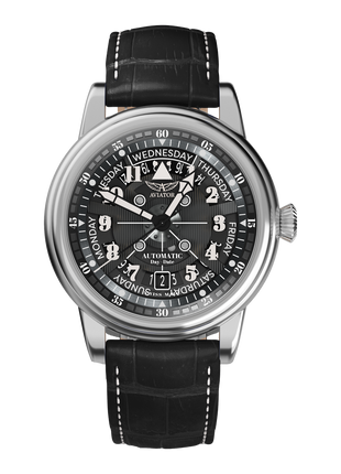 Aviator Douglas Day-Date Meca-41 Black