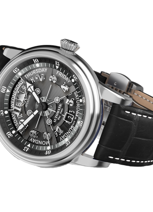 Aviator Douglas Day-Date Meca-41 Black