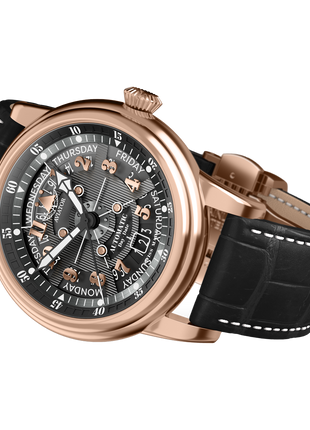 Aviator Douglas Day-Date Meca-41 Black RG
