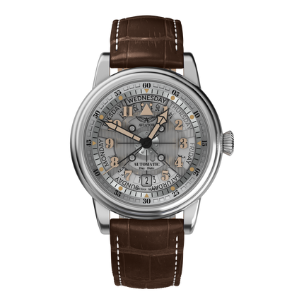 Aviator Douglas Day-Date Meca-41 Grey