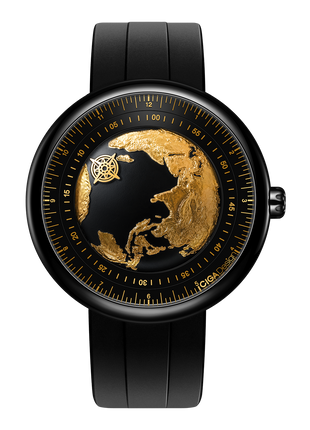 CIGA Design Blue Planet Gilding Black Gold Automatic Watch