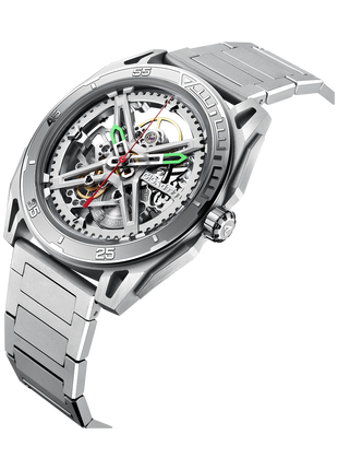 CIGA DESIGN Falcon Silver Skeleton Watch
