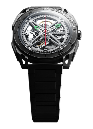 CIGA DESIGN Falcon Silver Skeleton Watch