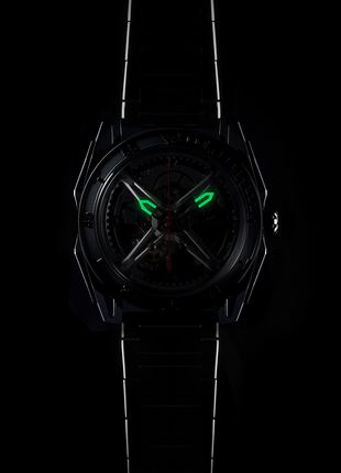 CIGA DESIGN Falcon Silver Skeleton Watch