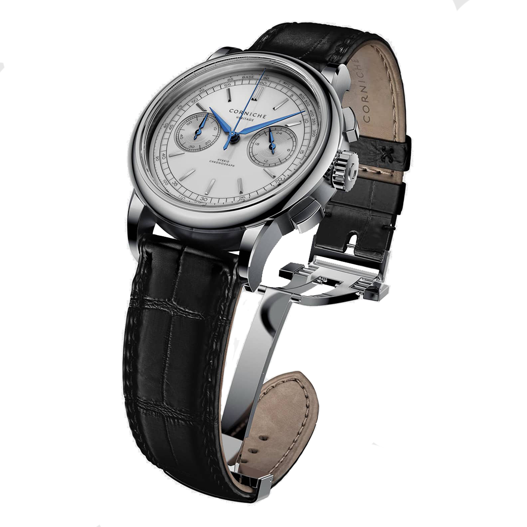 Corniche Heritage Chrono 39 White SS – - Main Image