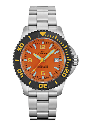 Delma Blue Shark 3 Orange DLC Bezel