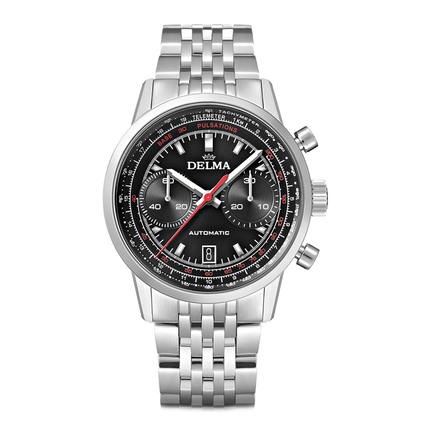 Delma Continental Pulsometer Black Chrono SS