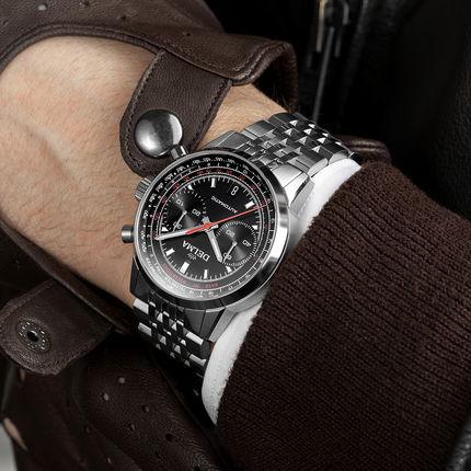 Delma Continental Pulsometer Black Chrono SS