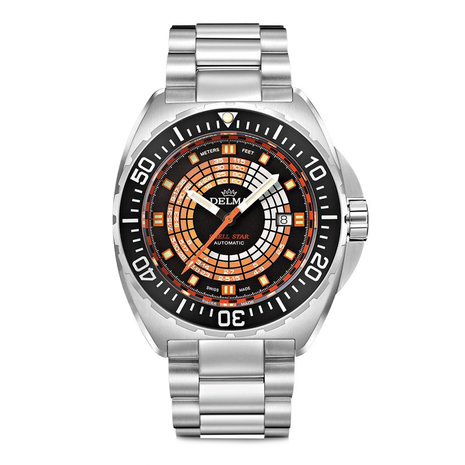 Delma Shell Star Decompression Timer Black/Orange