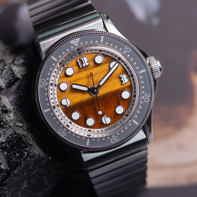 Horizon Watches Nemolithic Tiger's Eye