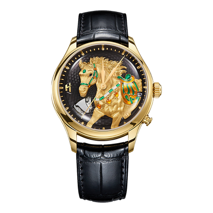 Lucky Harvey Chiming Automaton Horse Black