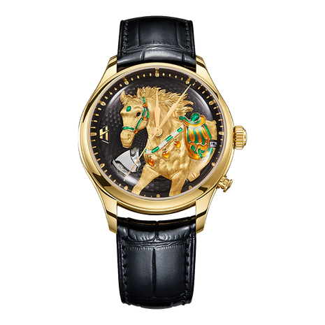 Lucky Harvey Chiming Automaton Horse Black