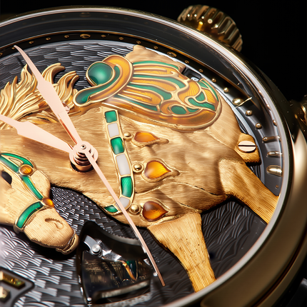 Lucky Harvey Chiming Automaton Horse Black