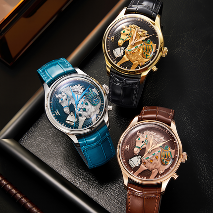 Lucky Harvey Chiming Automaton Horse Black