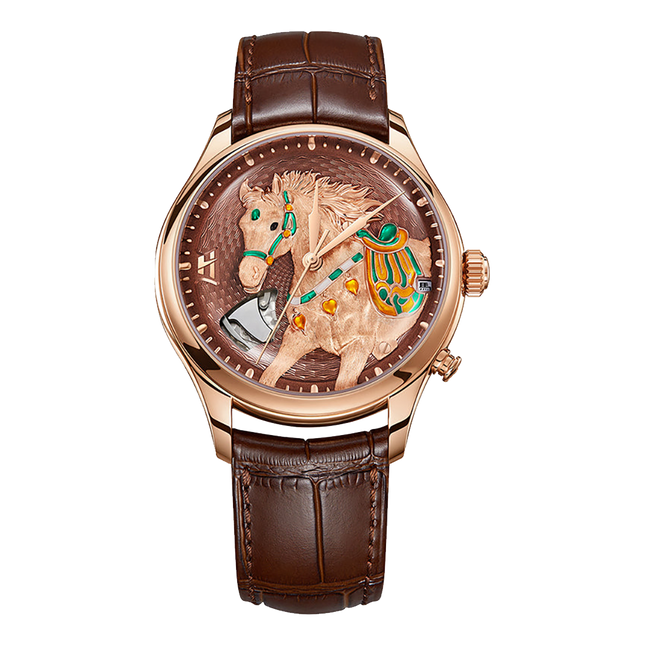 Lucky Harvey Chiming Automaton Horse Brown