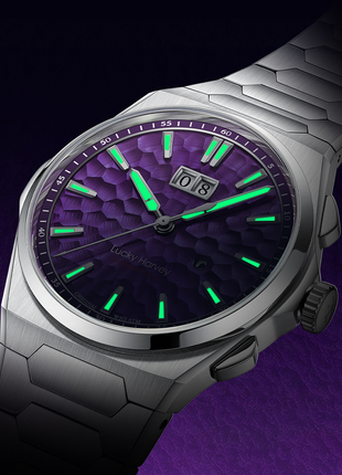 Lucky Harvey Sounds of Nature Hammered Dial Purple