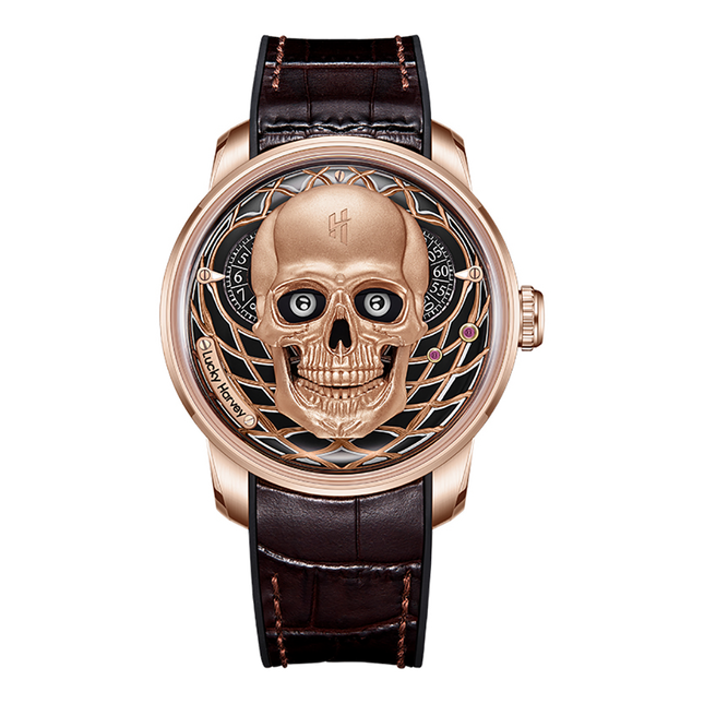 Lucky Harvey Skull Rose Gold