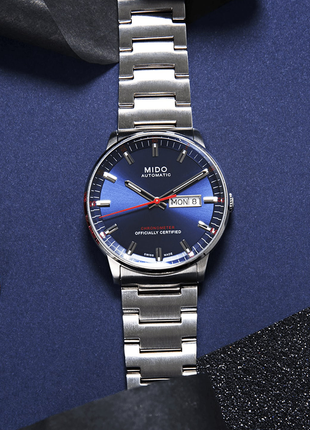 Mido Commander Chronometer Blue