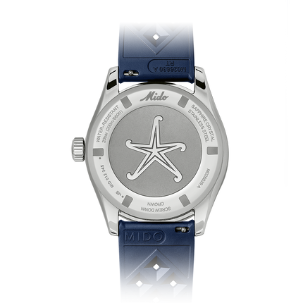 Mido Ocean Star Decompression Worldtimer Blue