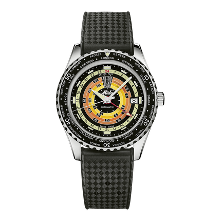 Mido Ocean Star Decompression Worldtimer Black