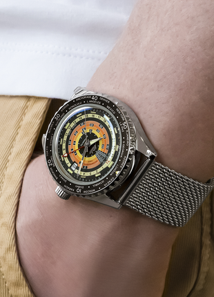 Mido Ocean Star Decompression Worldtimer Black