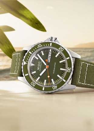Mido Ocean Star Tribute Green