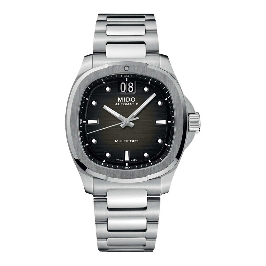 Mido Multifort TV Big Date Grey SS – redarmywatches.com Mido Multifort TV Big Date Grey SS – redarmywatches.com