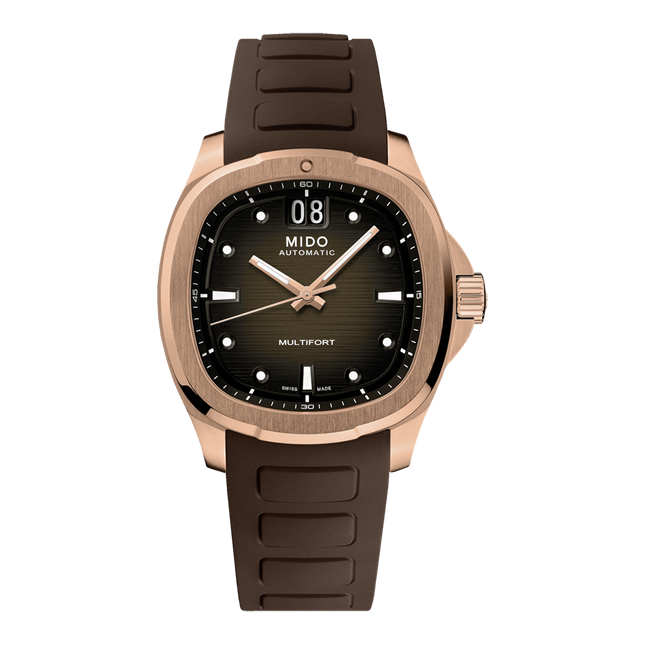 Mido Multifort TV Big Date Brown RG