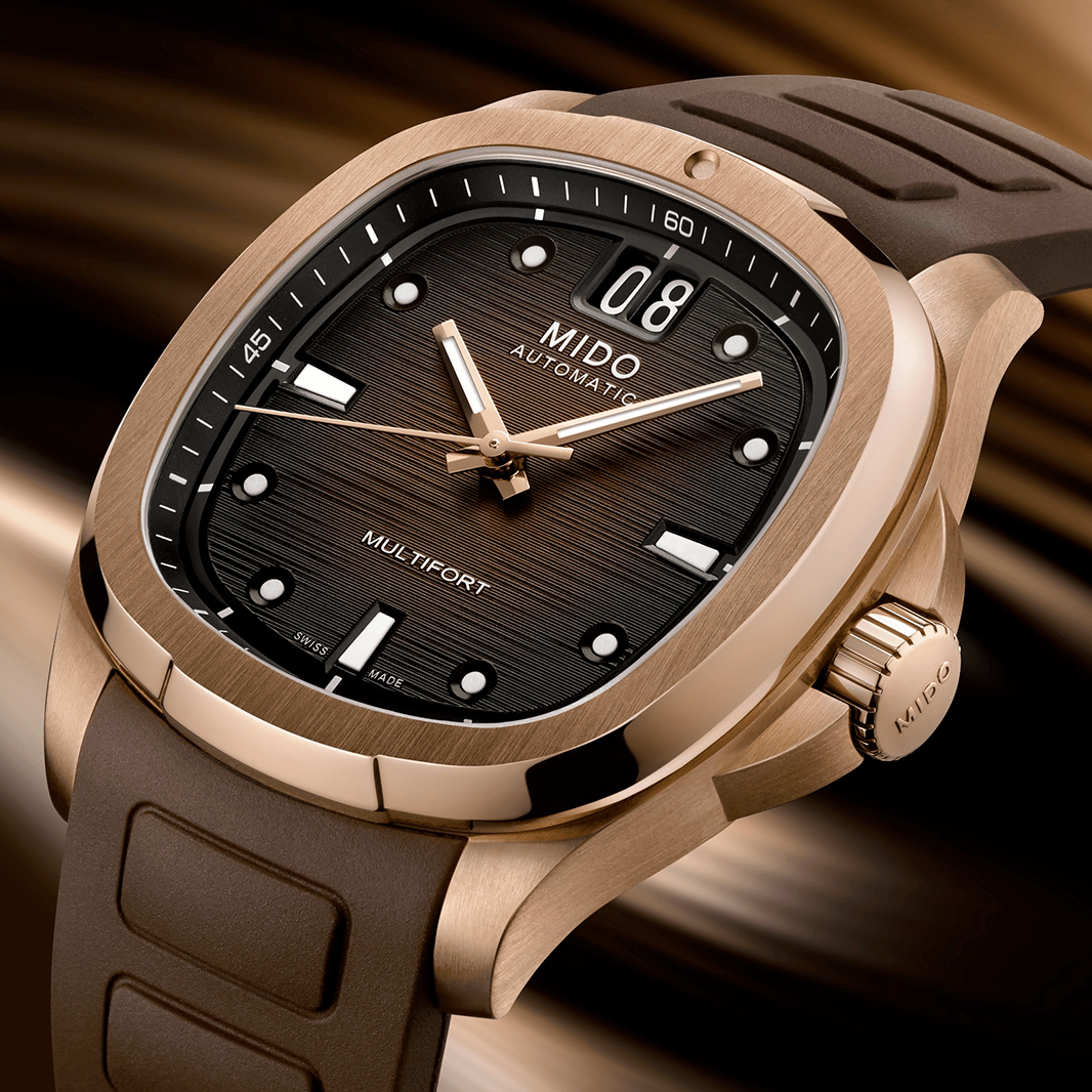 Mido Multifort TV Big Date Brown RG –