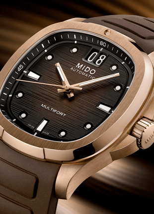 Mido Multifort TV Big Date Brown RG