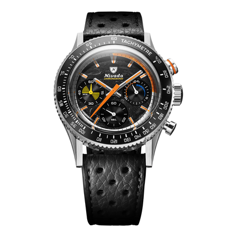 Nivada Grenchen Chronoking Mecaquartz Racing Carbon