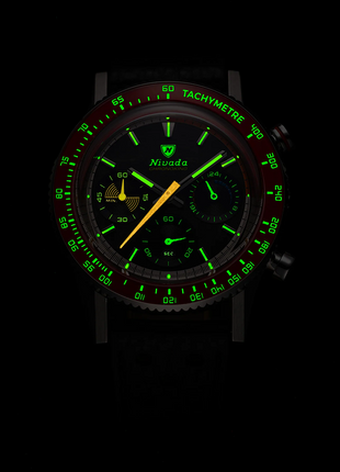Nivada Grenchen Chronoking Mecaquartz Racing Carbon