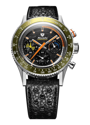Nivada Grenchen Chronoking Mecaquartz Racing Carbon