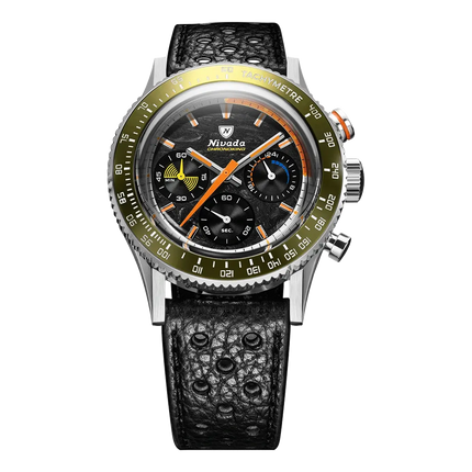 Nivada Grenchen Chronoking Mecaquartz Racing Carbon