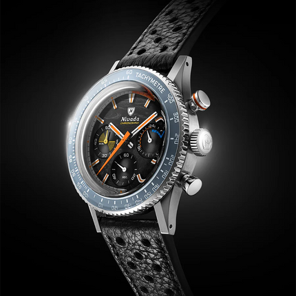 Nivada Grenchen Chronoking Mecaquartz Racing Carbon