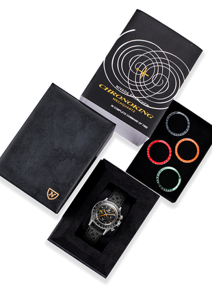 Nivada Grenchen Chronoking Mecaquartz Racing Carbon