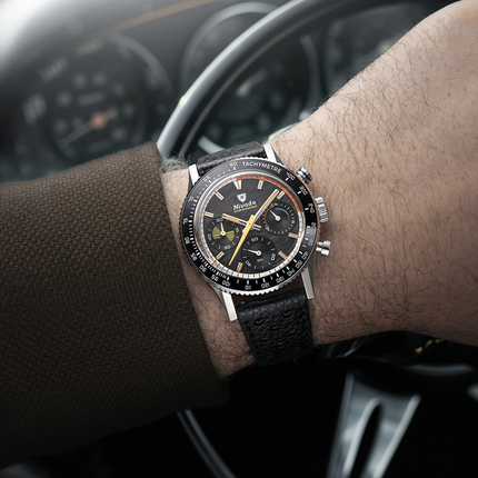 Nivada Grenchen Chronoking Mecaquartz Racing Carbon